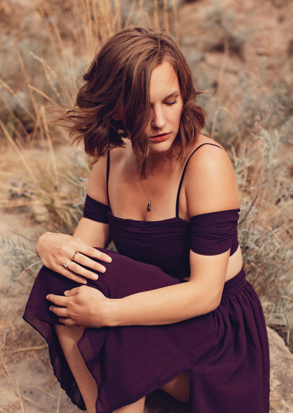 JENA TANG Ayla Pleated Chiffon Two Piece Formal Set Off